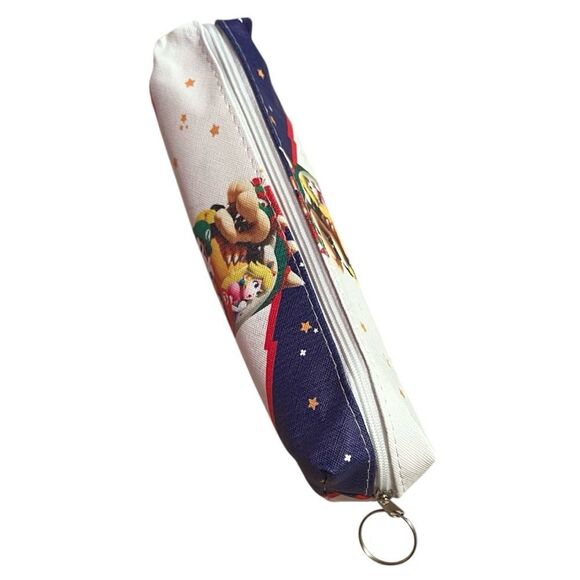 Blue And White Mario Luigi Princess And Bowser Pencil Case - Picture 3 of 3